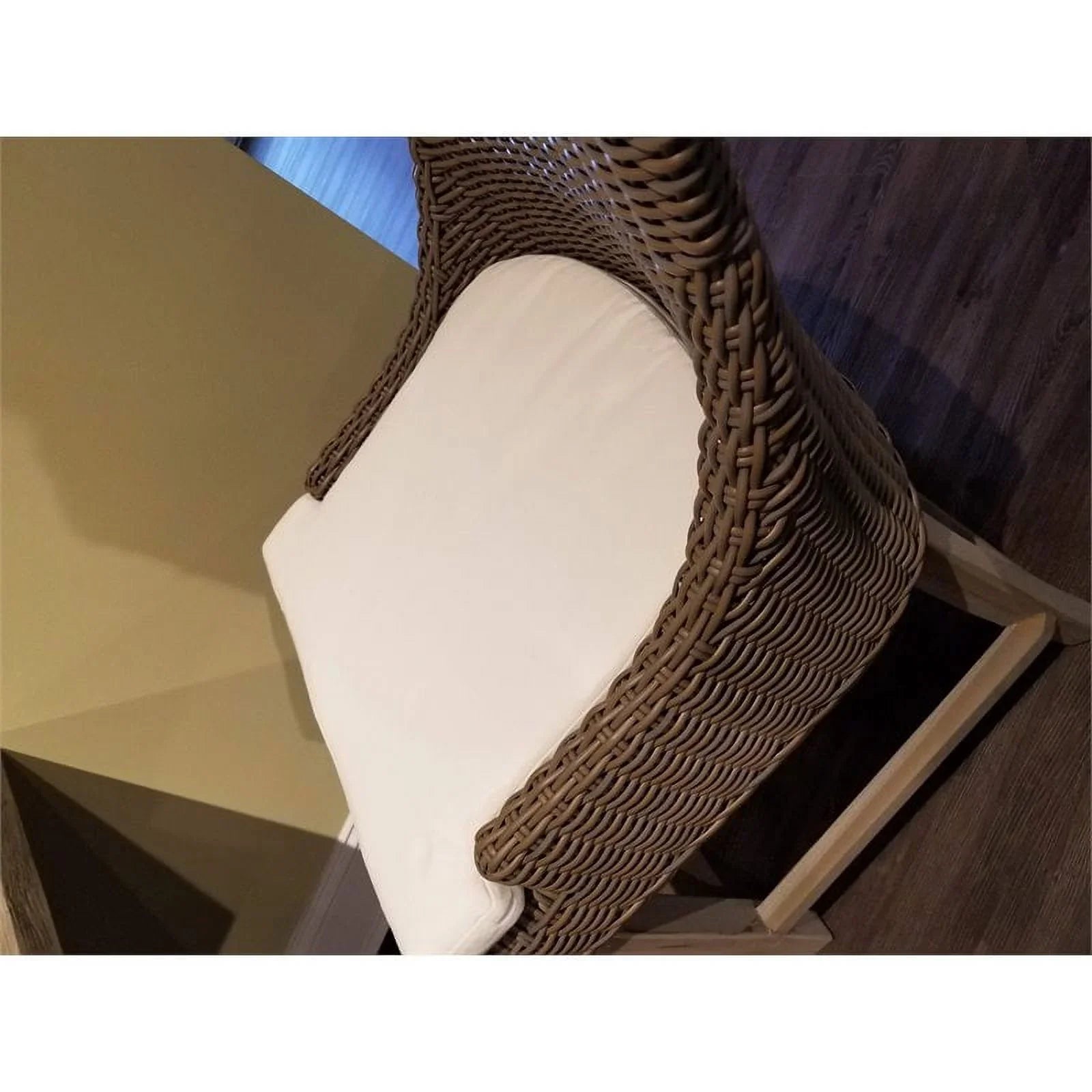 Padma's Plantation Alfresco Wicker Patio Counterstool in Kubu Gray