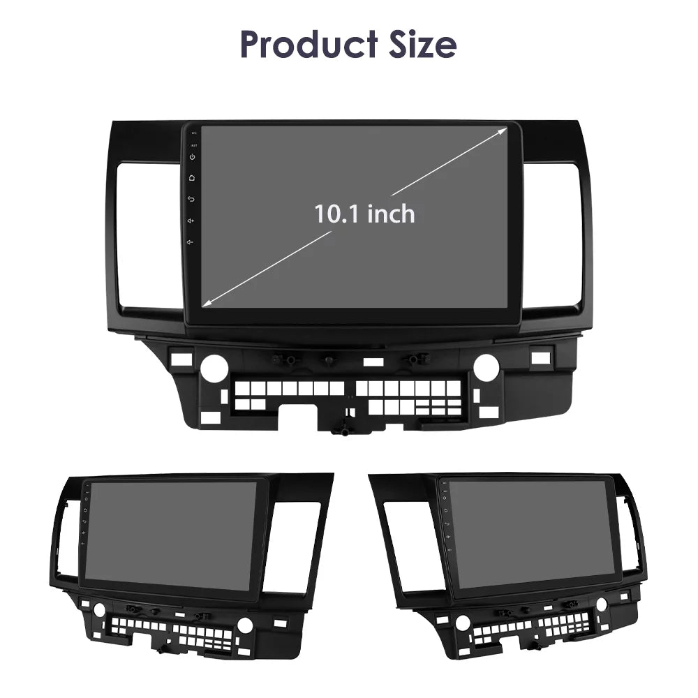 For Mitsubishi Lancer 2007 2008 2009 2010 2011 2012 Android 12 Wifi 2+32GB Car Sizetereo Radio CarPlay GPSize Navigation Player