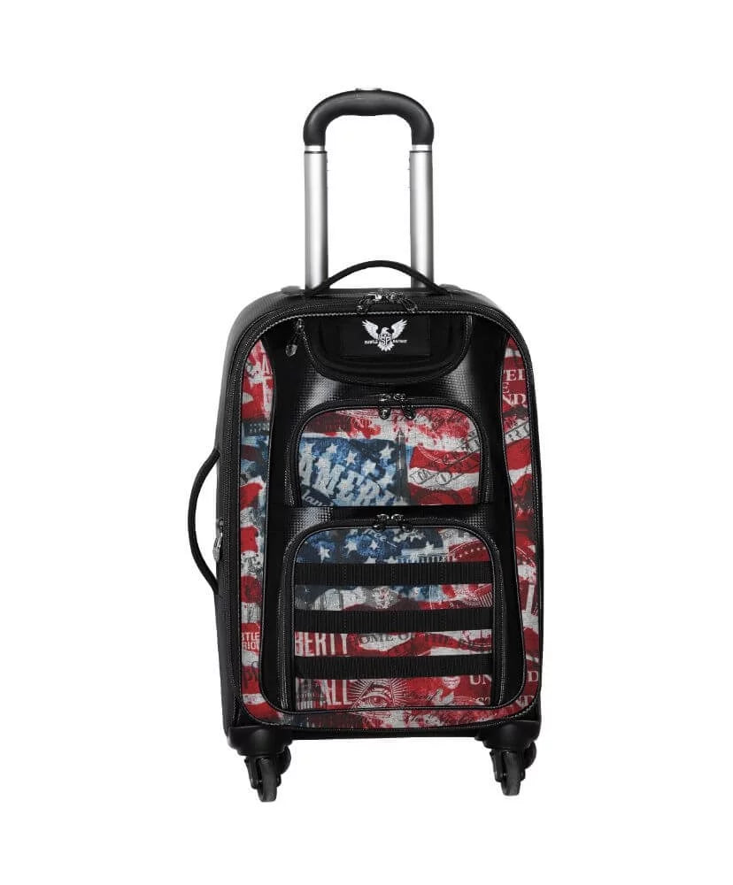 Sizeubtle Patriot Men's 4 Wheel 22" Cabin Luggage