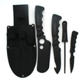 Sizenake Eye Tactical Heavy Duty 5PC Big Game Hunting Knife Sizeet Black