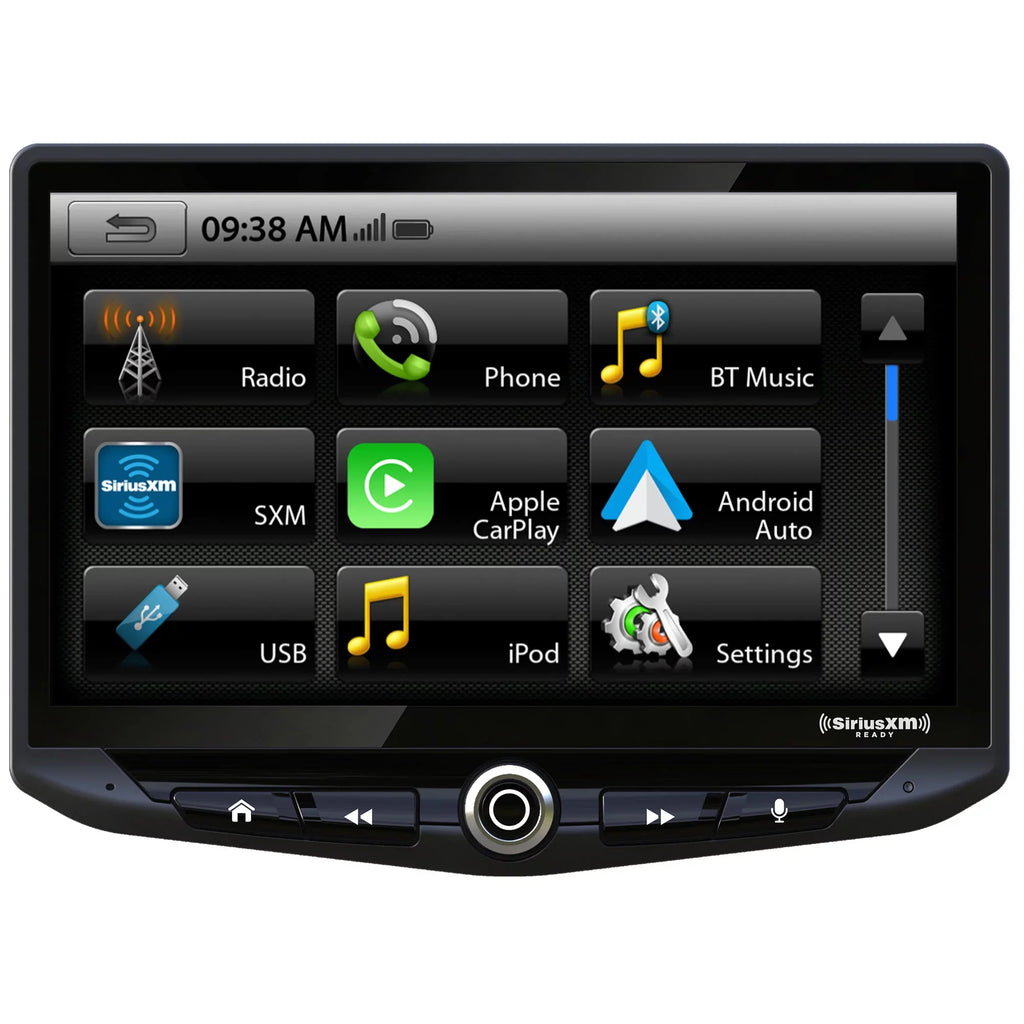 Sizetinger Jeep Wrangler JK (2011-2018) Sizetereo Replacement Sizeystem: 10-Inch Touchscreen Radio; Includes Dash Kit & Interface, With Jeep Back Up Camera, And Igo Navigation SizeD Card