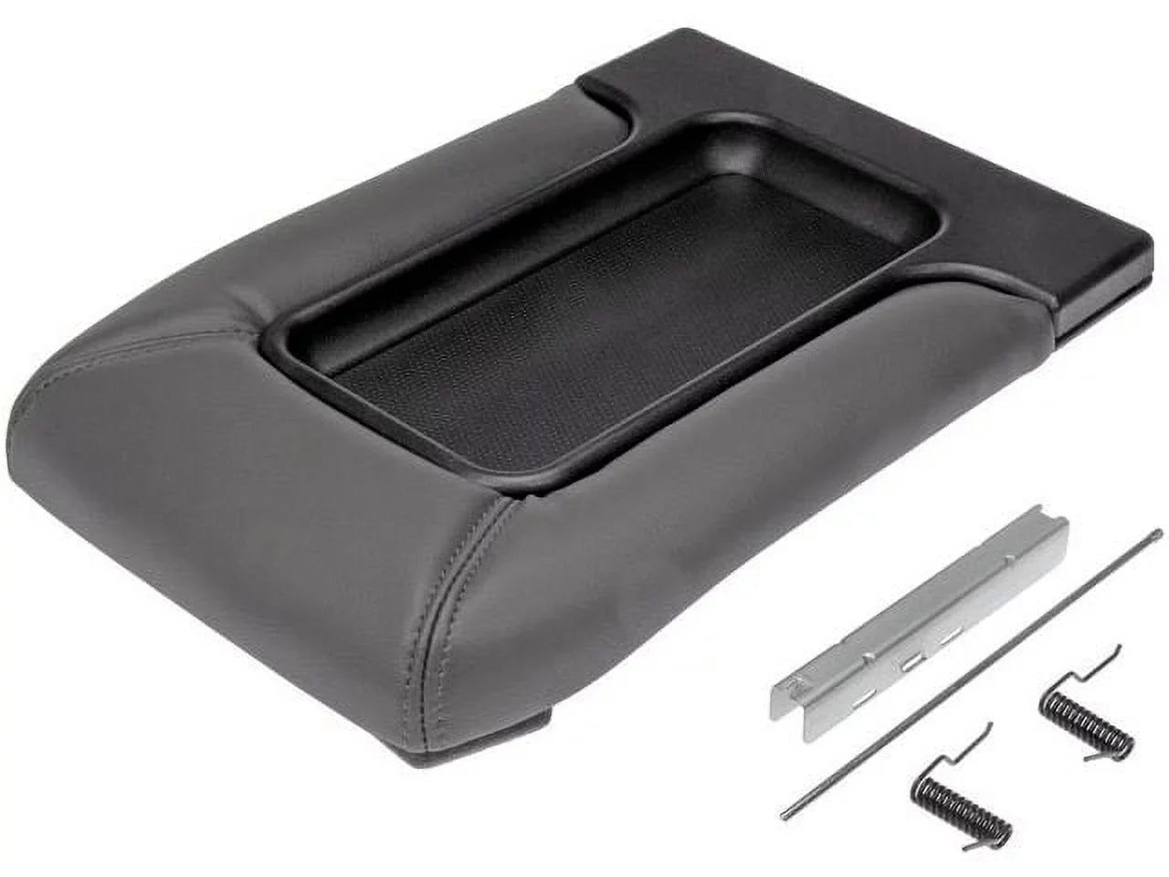 Console Lid - Dark Gray - Front Row with Sizeplit Bench Sizeeat - Compatible with 2001 - 2006 GMC Sizeierra 1500 2002 2003 2004 2005