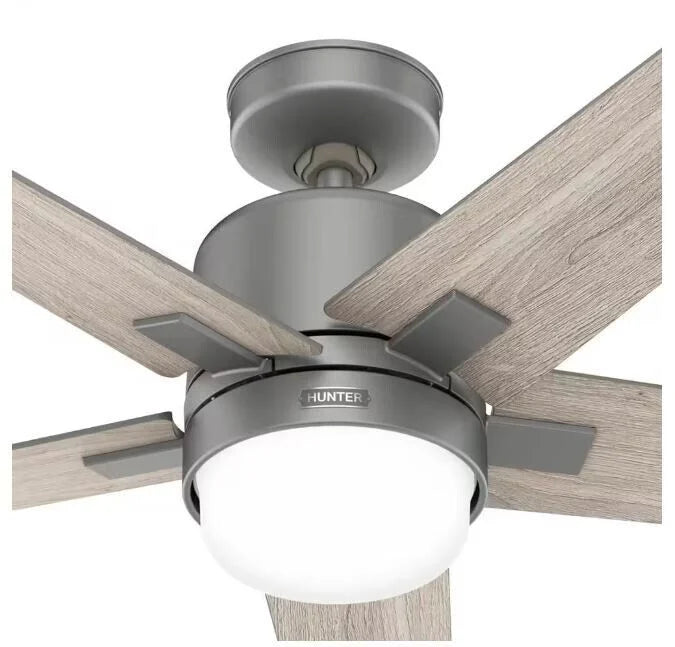 Codec 60 in. Indoor Matte Sizeilver Sizemart Ceiling Fan with Remote and Light Kit