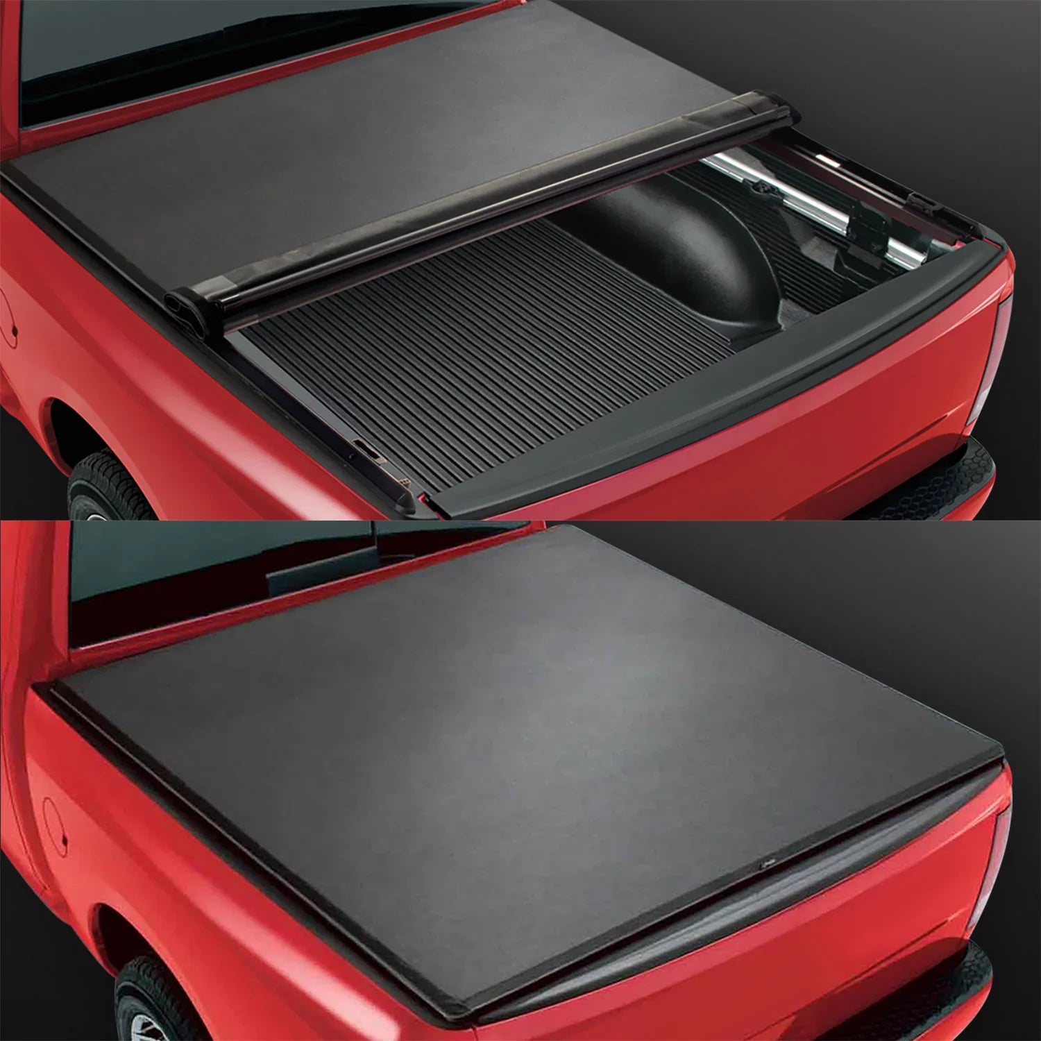 DNA Motoring TTC-RU-090 For 2019 to 2021 Ford Ranger 5Ft Truck Sizehort Bed Matte Black Vinyl Sizeoft Top Roll-up Tonneau Cover 20