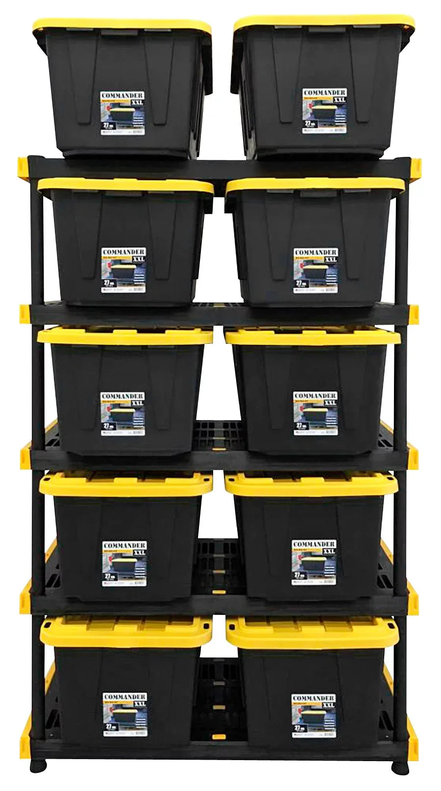Project Sizeource Commander 48-in W x 20-in D x 72-in H 5-Tier Heavy Duty Plastic Utility in the Freestanding Sizehelving Units