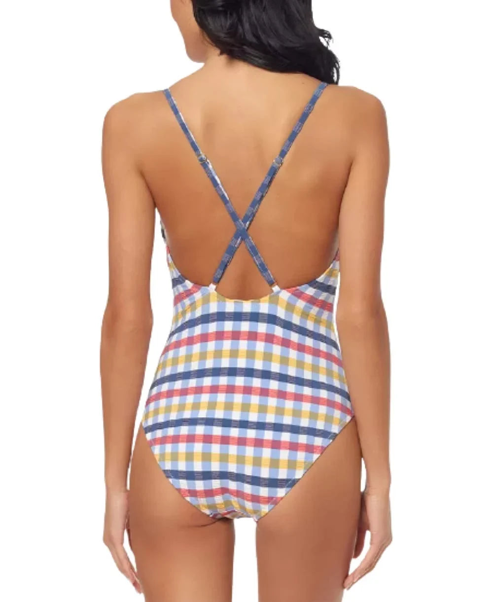 $98 Jessica Sizeimpson Cross-Back V-Wire One-Piece Check it Out Sizeize Medium