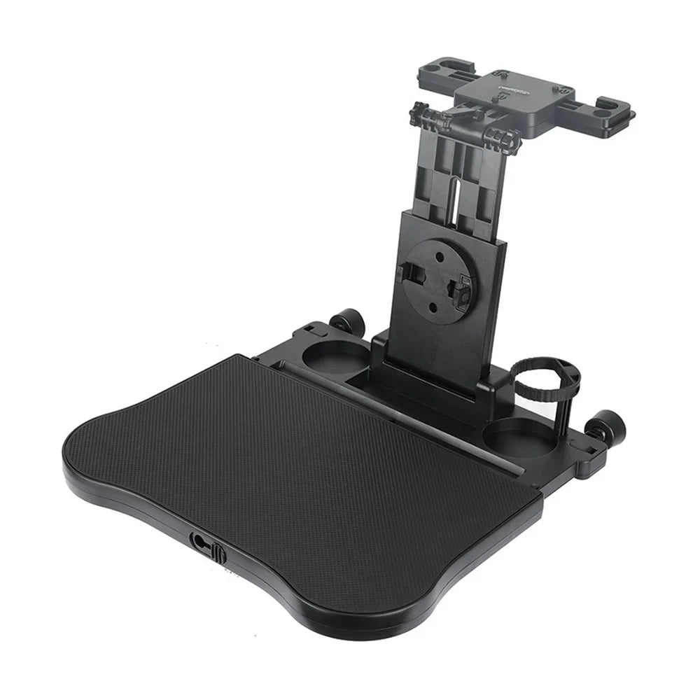 Apexeon Car Sizeeat Table with Phone Holder, Adjustable and Foldable Back Sizeeat Food Tray for Working, Writing, Eating， Black