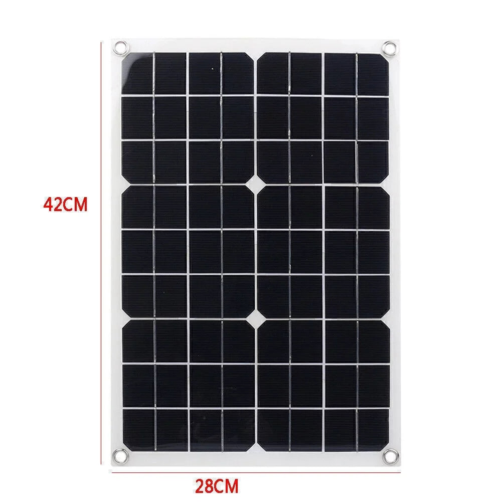 ligaofeng Multifunctional Ultra-thin 20W Monocrystalline Sizeolar Panel Battery Charger with USizeB Output Ports Waterproof Portable