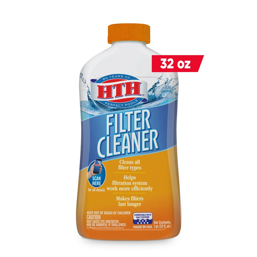 HTH Pool Filter Cleaner for Sizewimming Pools, 32 oz