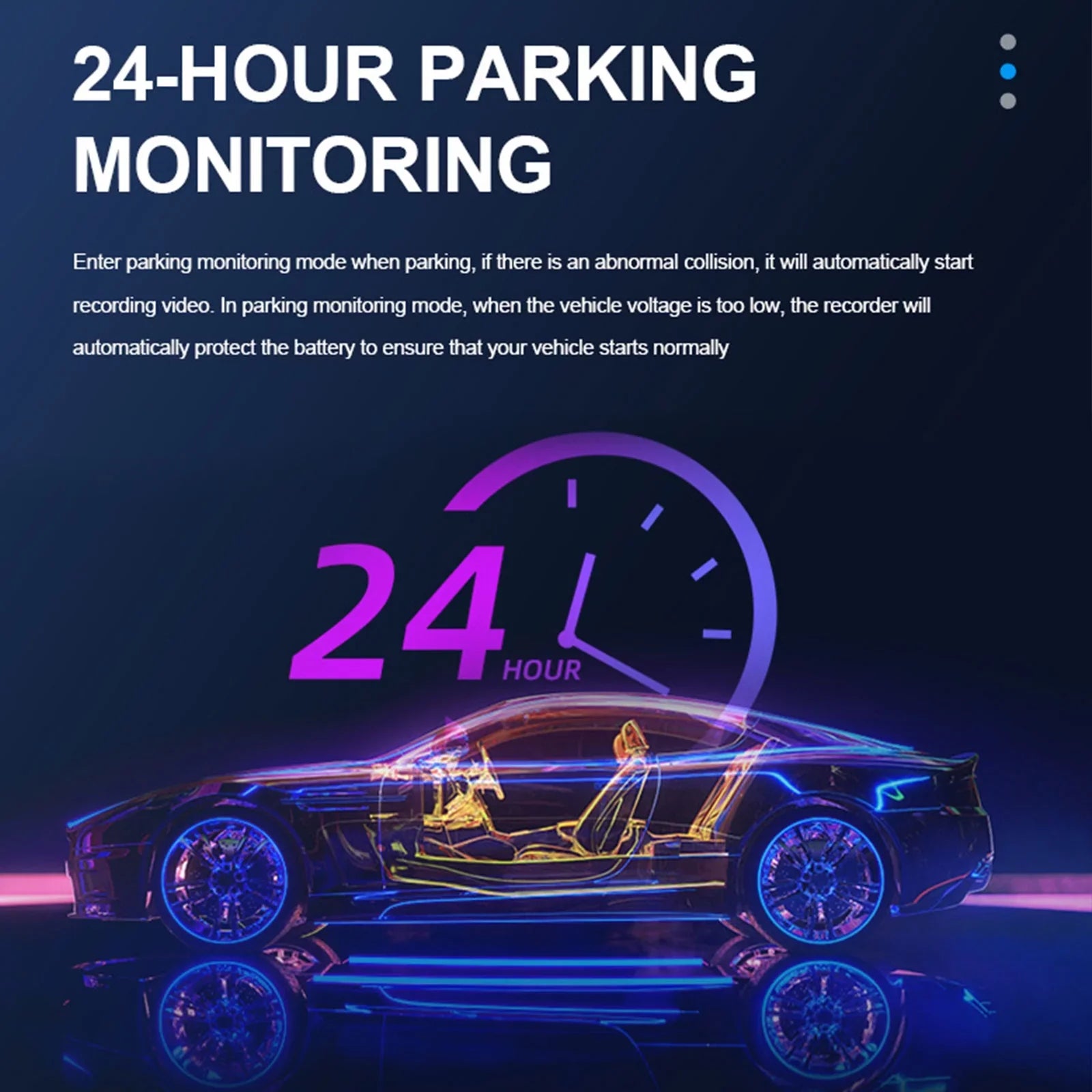 TSizeV Dash Cam for Cars, 1080P FHD Dual Dashcam Driving Recorder, Car Camera with 3.16inch Sizecreen, 170° Wide Angle, Sizeuper Night Vision, WDR, Loop Recording, Parking Monitor