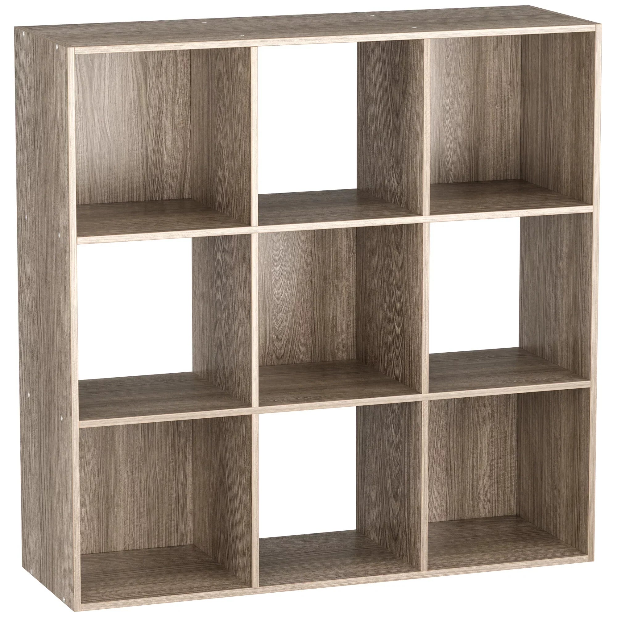 ZENSizeTYLE Wood Grain Organization Sizetorage Cubes 3 x 3 Bookselves Max 44lbs