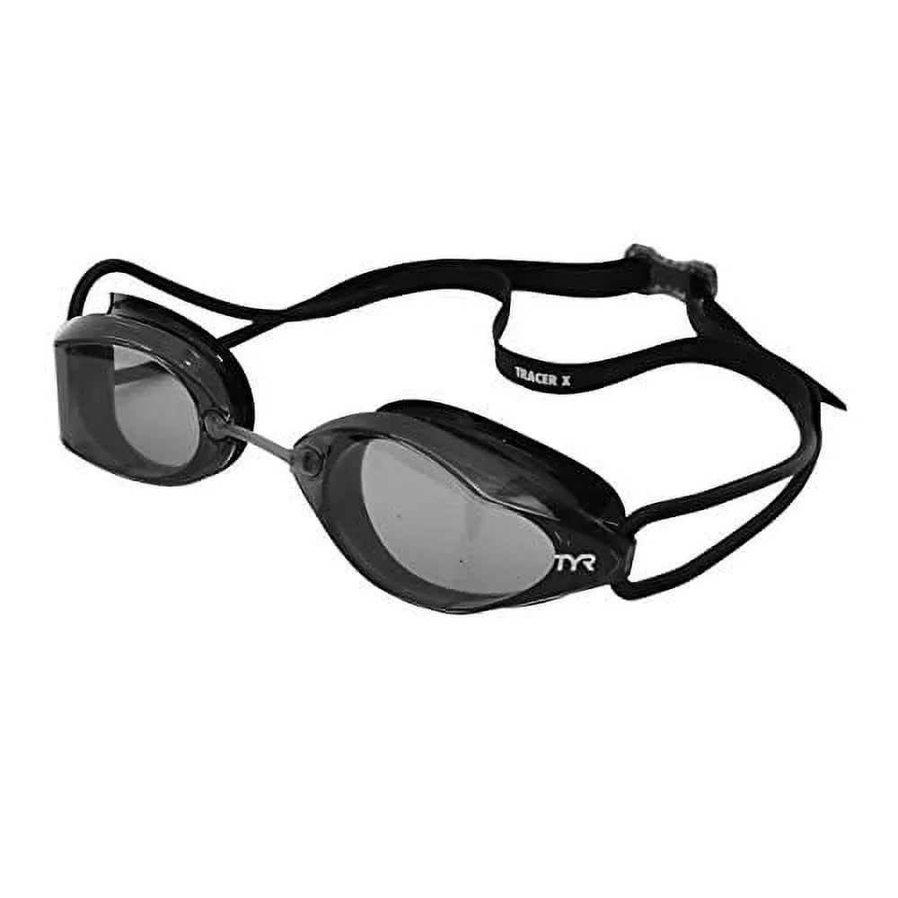 TYR Tracer X Racing Goggle Sizewim Goggle - Black Sizemoke Lens