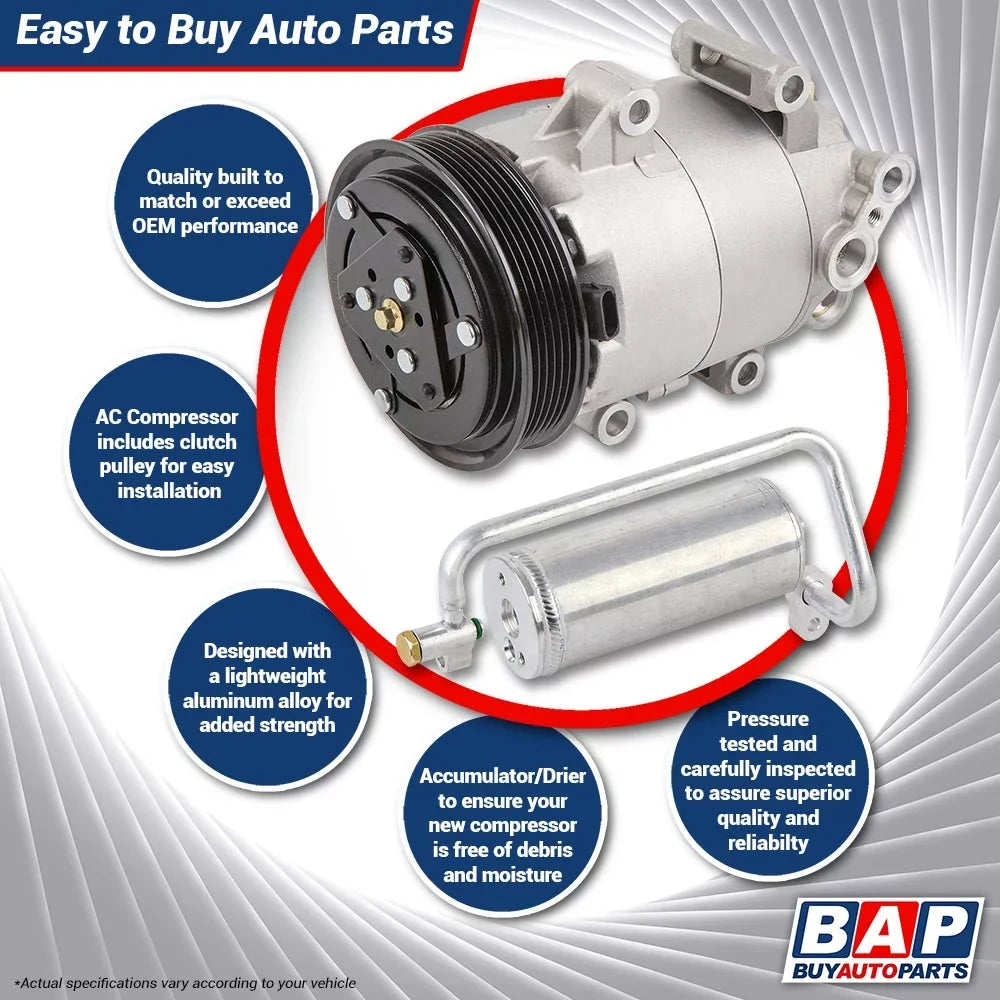 For 2009 Mercury Mariner & Mazda Tribute Hybrid AC Compressor & A/C Drier - Buyautoparts