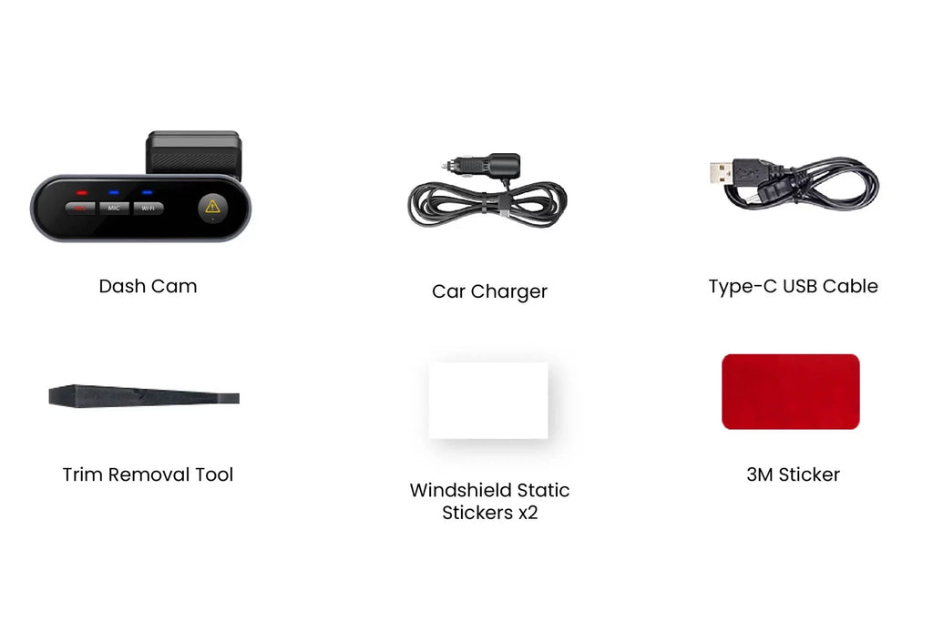 VIOFO WM1 Mini Dashcam | 2K Quad HD With Wi-Fi & GPSize