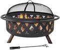 Clover Outdoor Campfire Portable Wood Burning Grill Pit & Fire Pit