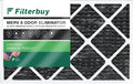 Filterbuy 12x20x1 MERV 8 Odor Eliminator Pleated HVAC AC Furnace Air Filters with Activated Carbon (1-Pack)