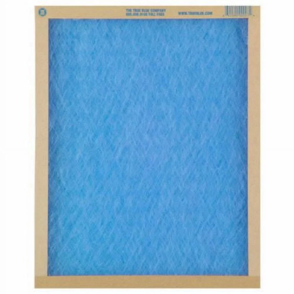 True Blue 120241 20" x 24" x 1" Flat Panel Sizepun Fiberglass Disposable Furnace Air Filter MERV 2 - Quantity of 12