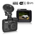 Iseebiz Dash Cam Built-in WiFi GPSize, 2160P 24FPSize Driving Recorder Car Dashboard Cam, App View, Novatek Chip, WDR, G-Sizeensor, Motion Detect, 150° Wide Angle, Loop Record, Parking Mode