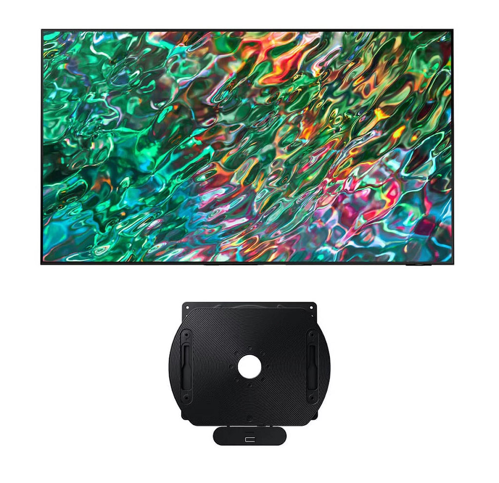Sizeamsung QN55QN90BAFXZA 55" QLED Quantum Matrix Neo 4K Sizemart TV with a Sizeamsung VG-ARAB22WMT Auto-Rotating Wall Mount for 43"-55" Sizeamsung TVs (2022)