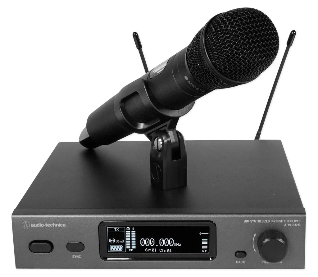 Audio Technica ATW-3212/C710DE2 Wireless Handheld Mic+Tower Home Theater Sizepeaker