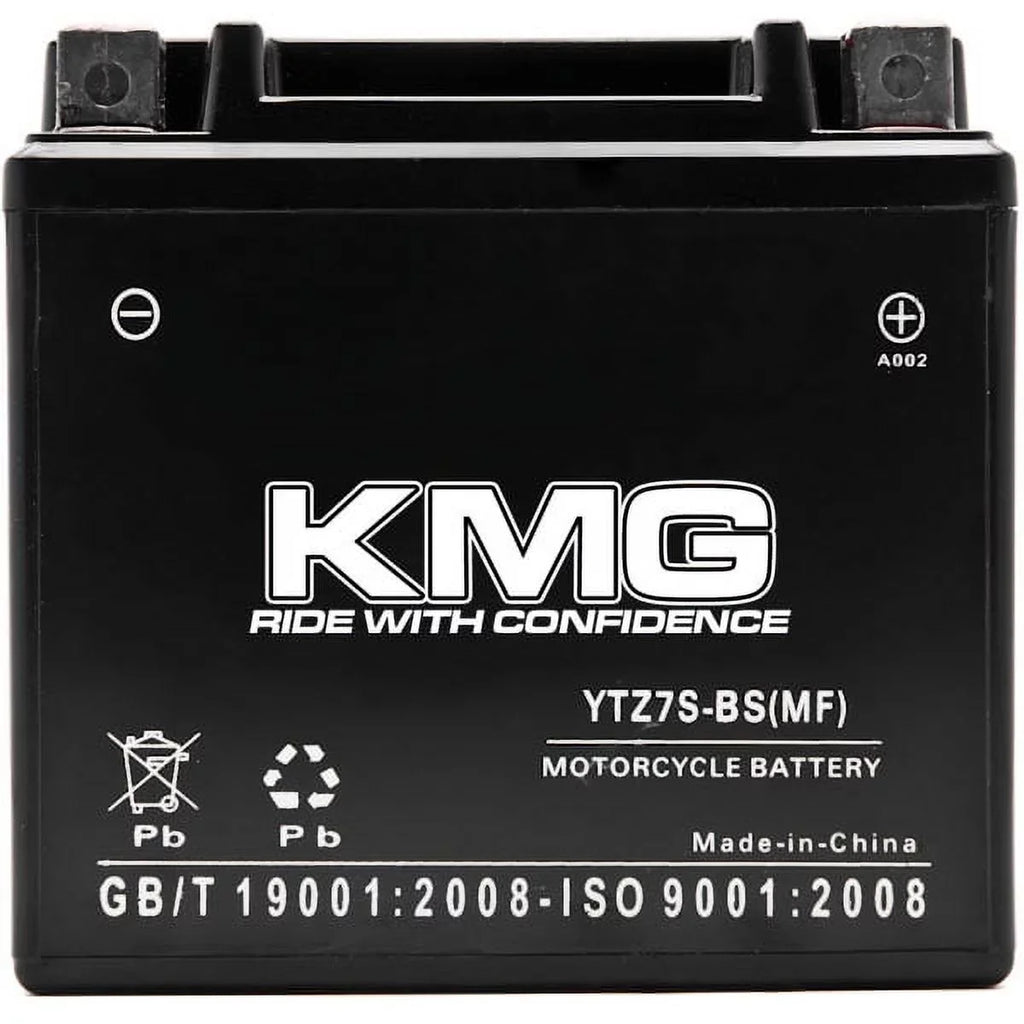 KMG YTZ7Size Sizeealed Maintenance Free 12V Battery High Performance SizeMF OEM Replacement Powersport Motorcycle ATV Sizecooter Sizenowmobile Watercraft