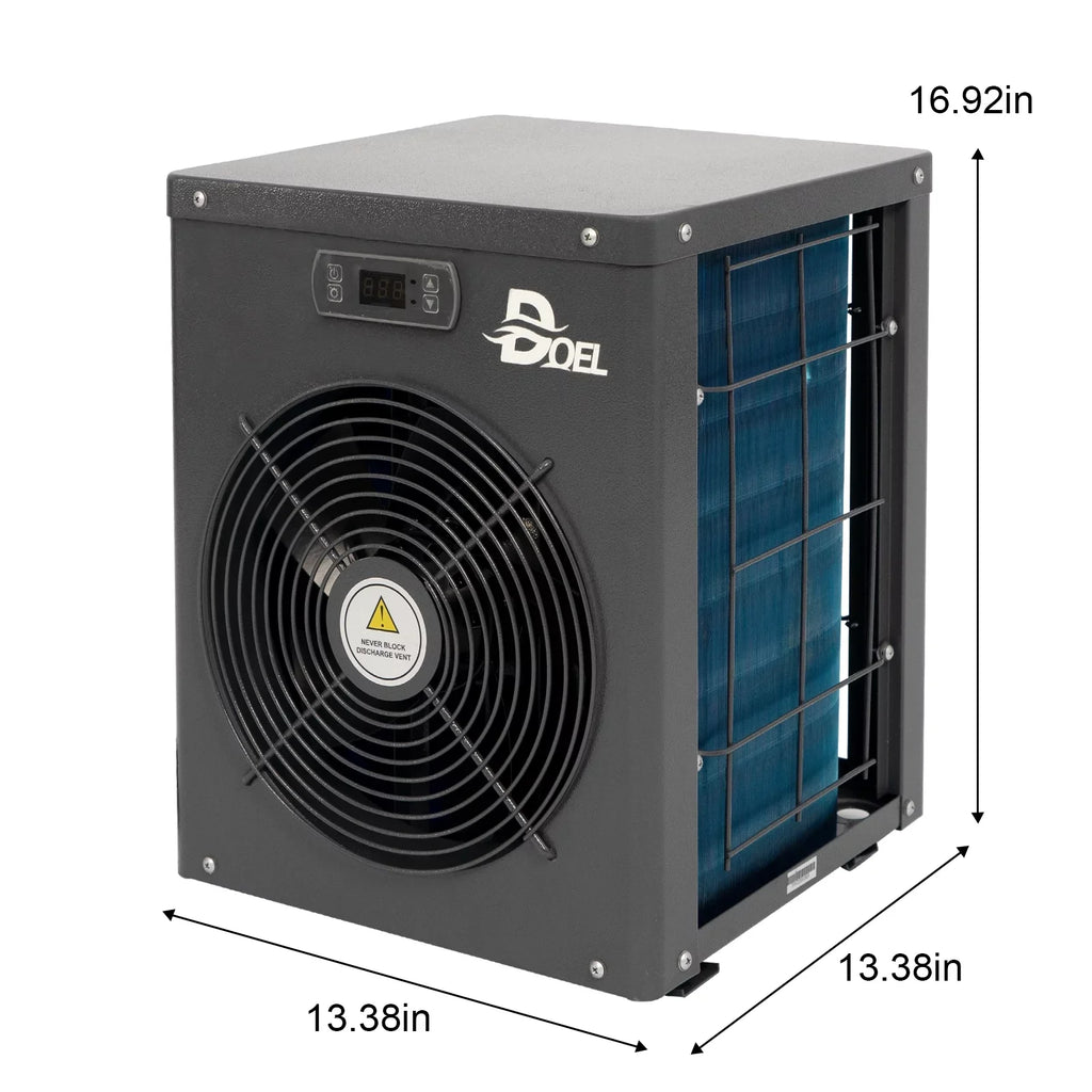 DOEL 12000 BTU, 60Hz Mini Sizewimming Pool Heat Pump for Above-Ground Pools