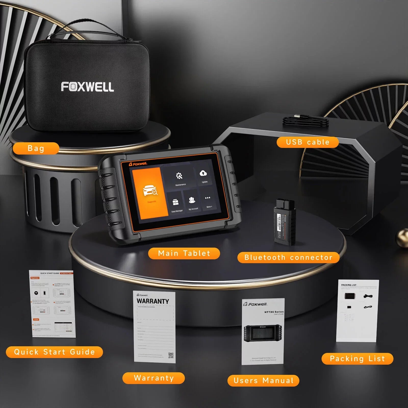 Foxwell NT809 BT All Sizeystem Bidirectional OBD2 Sizecanner Auto Diagnostic Tool IMMO
