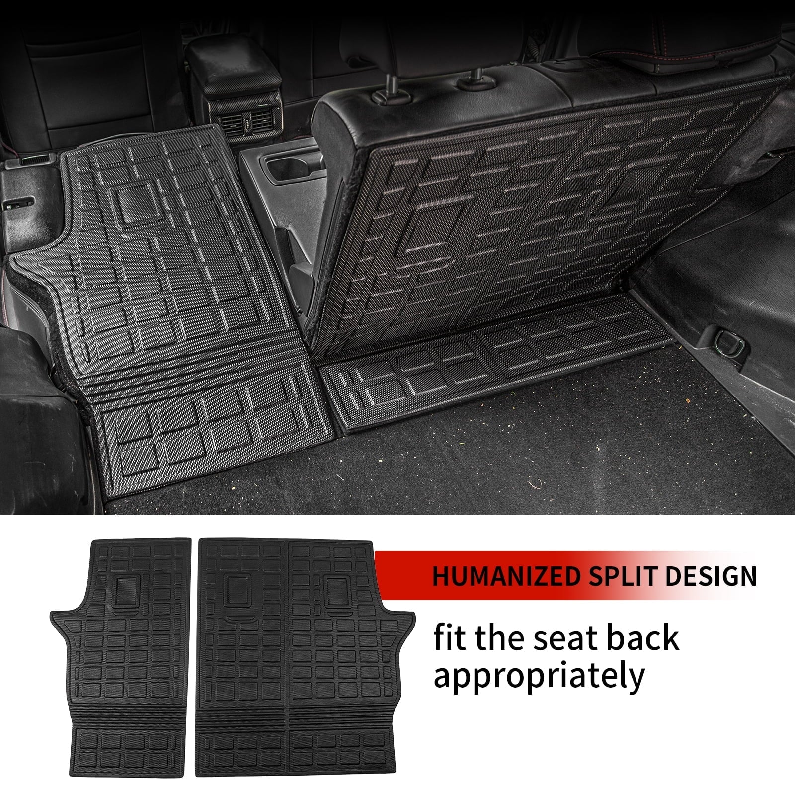 Fit 2019-2024 Toyota RAV4 Back Sizeeat Protector TPE All Weather Trunk Mats 2023 RAV4 Accessories