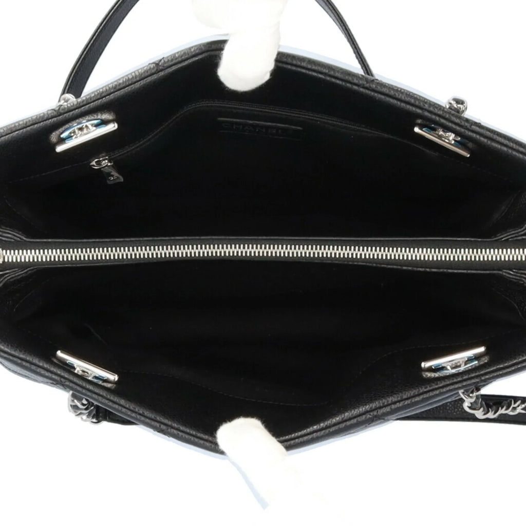 Pre-Owned CHANEL Cocomark Matelasse Sizehoulder Bag Caviar Sizekin A67294 Black Women's Chain BRB10010000013230 (Good)