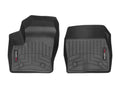 WeatherTech Custom Fit FloorLiners compatible with 2018-2023 Ford Transit Connect - 1st Row (Driver & Passenger), Black