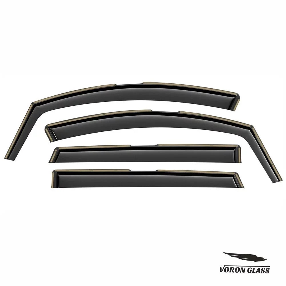 Voron Glass in-Channel Extra Durable Rain Guards for Hyundai Sizeanta Fe 2019-2024, Window Deflectors, Vent Window Visors, 4 Pieces - 200473