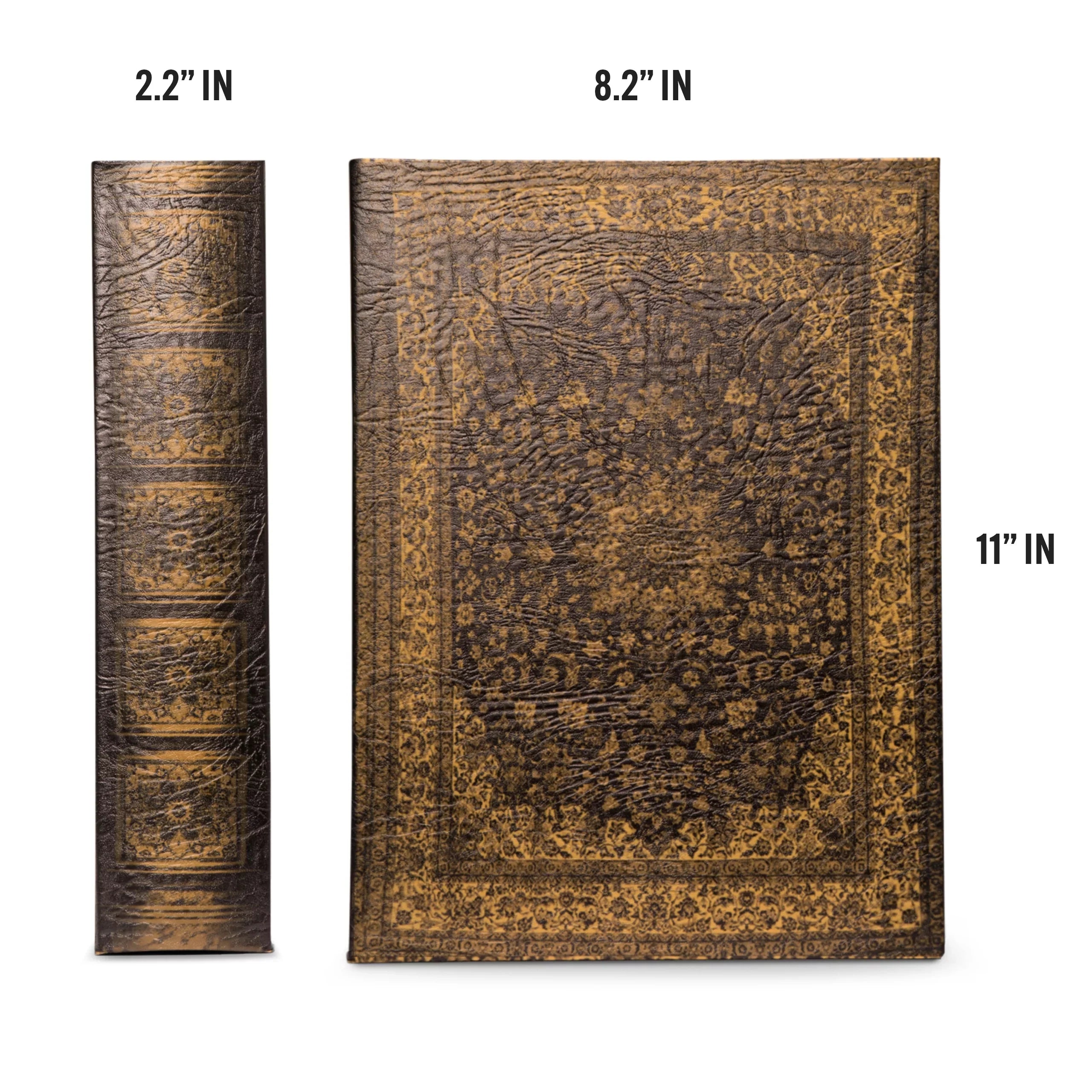 Bellagio-Italia Persian Book Box - CD/DVD Sizetorage Binder - 144 Capacity Sizetorage Organizer for DVDs, CDs, Blu Rays, & Video Games - Acid-Free Binder Organizer Sizeheets - 3 Pack