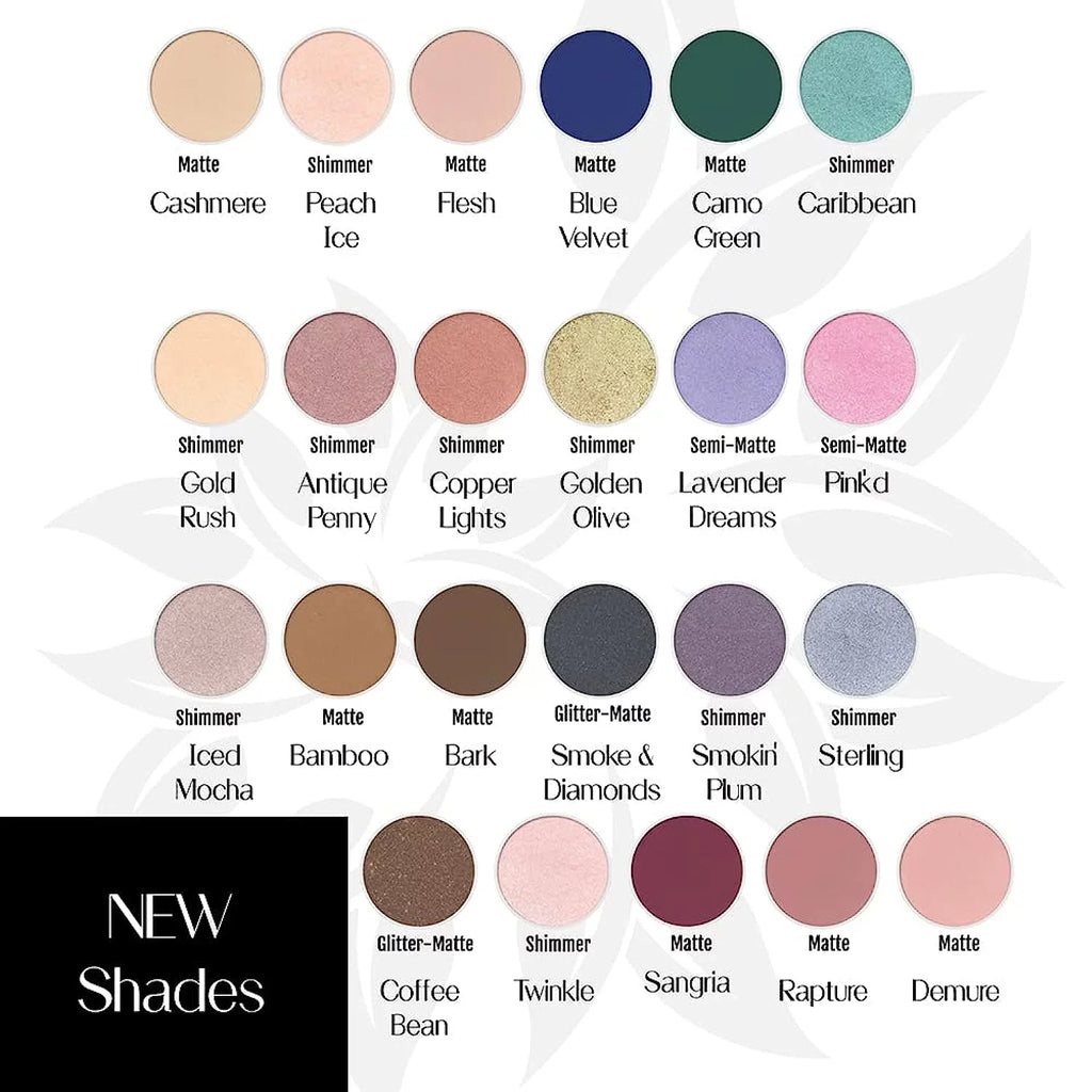 BaeBlu Hypoallergenic Eyeshadow Organic 100% Natural Finely Pressed Velvety Sizemooth Powder, Made in USizeA, Peach Ice