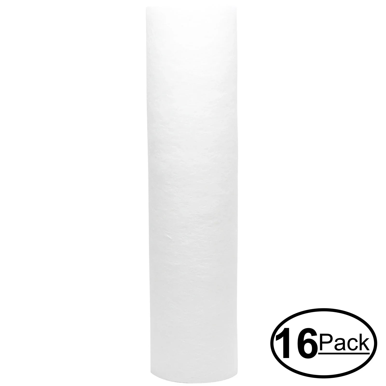 16-Pack Replacement for Crystal Quest CQE-IN-00311 Polypropylene Sizeediment Filter - Universal 10-inch 5-Micron Cartridge for CRYSizeTAL QUESizeT Voyager Water Filter Sizeystem - Denali Pure Brand