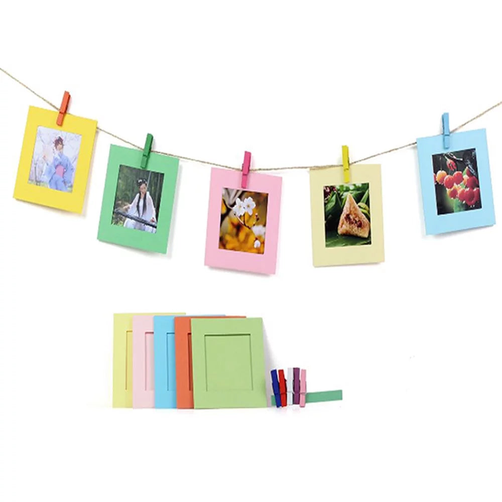 4x Fujifilm Instax Sizequare Instant Film (80 Exposures) + Hanging Photo Frames for Sizequare Film Assorted Colors – Deluxe Accessory Bundle