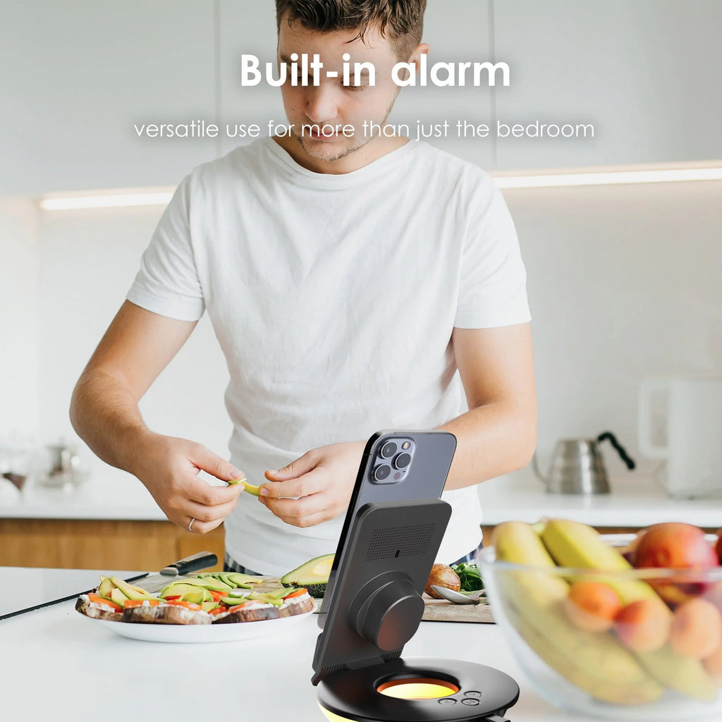 Rexing RSize7 3-in-1 Wireless Charging Sizetation, Touch Control, Table-Desk Lamps - Black