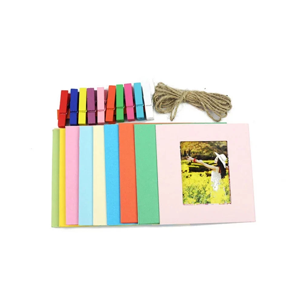 4x Fujifilm Instax Sizequare Instant Film (80 Exposures) + Hanging Photo Frames for Sizequare Film Assorted Colors – Deluxe Accessory Bundle