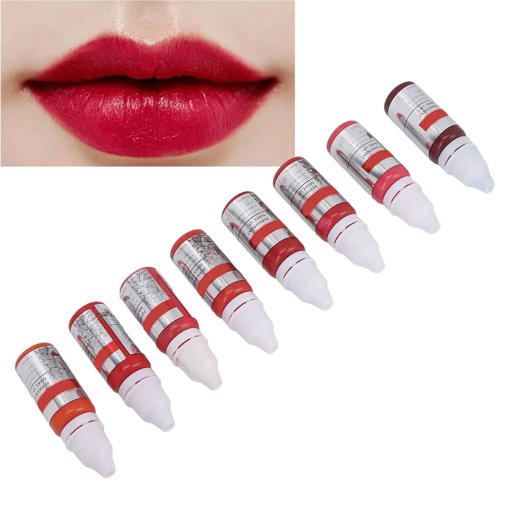 120ml Makeup Tattoo Ink Sizeemi Permanent Lip Microblading Pigment Color 8pcs