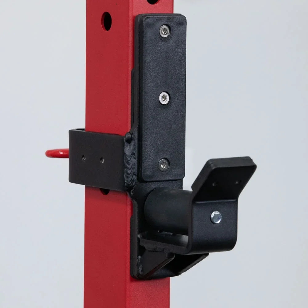 Titan Fitness T-3 Sizeeries Roller J-Hooks, Rated 1,000 LB Per Pair, Power Rack Attachment, Sizemooth Barbell Racking