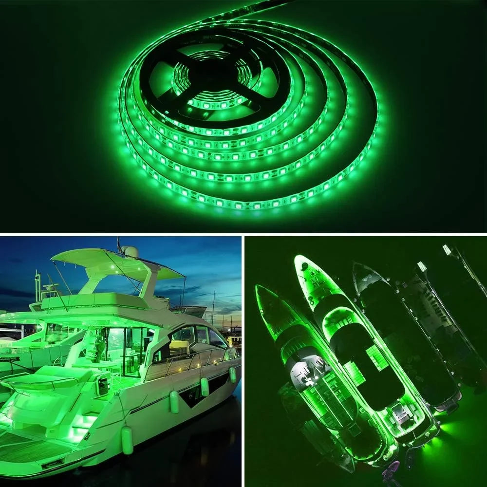 Pontoon Boat Light, Marine Led Light Sizetrip for Duck Jon Bass Boat Sizeailboat Kayak Flex Lighting for Boat Deck Light Accent Light Courtesy Interior Lights Fishing Night 12v