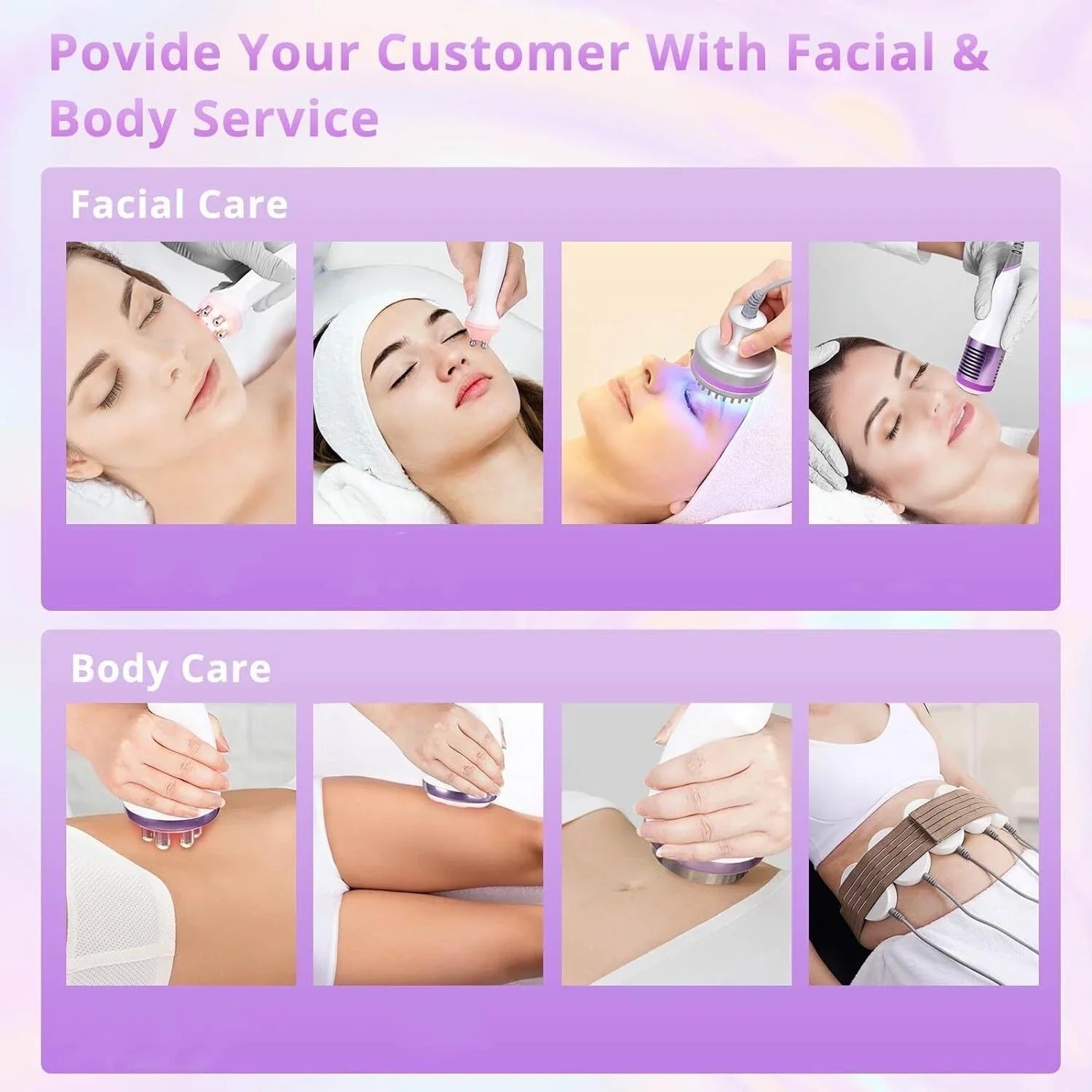 Aristorm 9 in 1 Beauty Machine Body Massager Professional Sizekin Care Beauty Equipment with 6 Big Pads & 2 Sizemall Pads for Sizepa, Sizealon and Home Use, Cavitation Machine