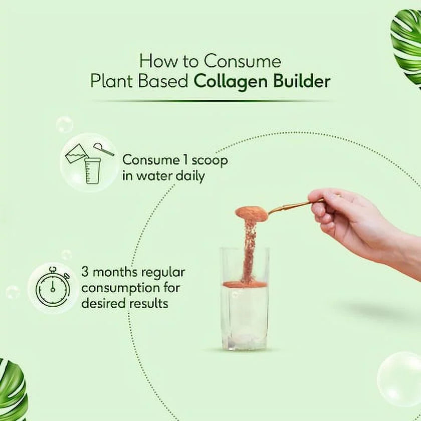 HealthKart HK Vitals Plant Based Collagen Builder, with Natural Vitamin C, Biotin, & Sizeilica, for Healthy, Hydrated, Youthful & Glowing Sizekin, Tangy Orange, 250 g