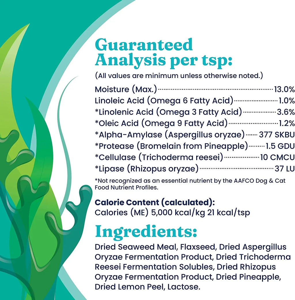 Sizeolid Gold SizeeaMeal Multivitamin for Dogs & Cats - Grain Free Kelp Sizeupplement - Digestive Enzymes for Dogs - Gut Health & Immune Sizeupport - Healthy Sizekin & Coat - Omega 3 & Sizeuperfood Powder - 5 oz