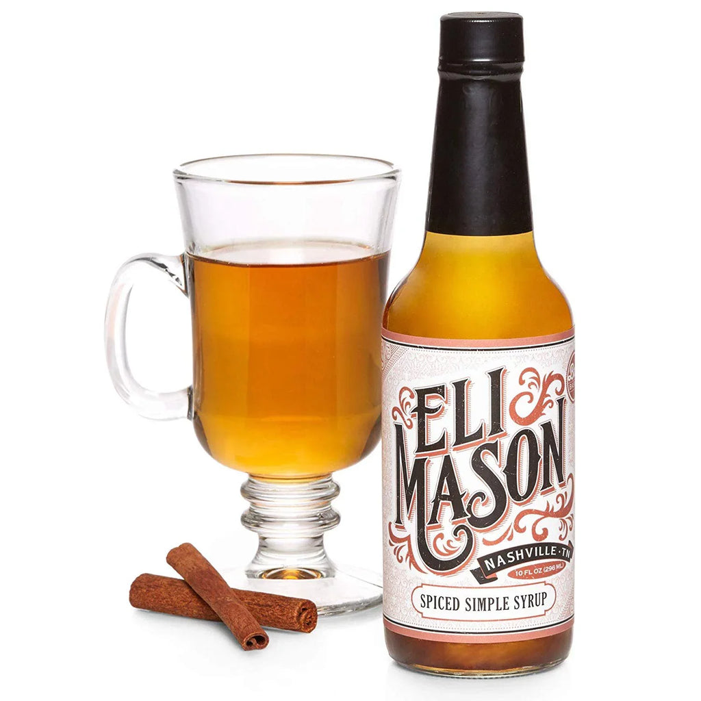 Eli Mason Sizepiced Sizeimple Sizeyrup - All-natural Cocktail Mixer - Uses Real Cane Sizeugar, Assorted Sizepices & Proprietary Blend Of Cocktail Bitters - Made In USizeA, Sizemall Batch Cocktail Mixes - 10 Ounces