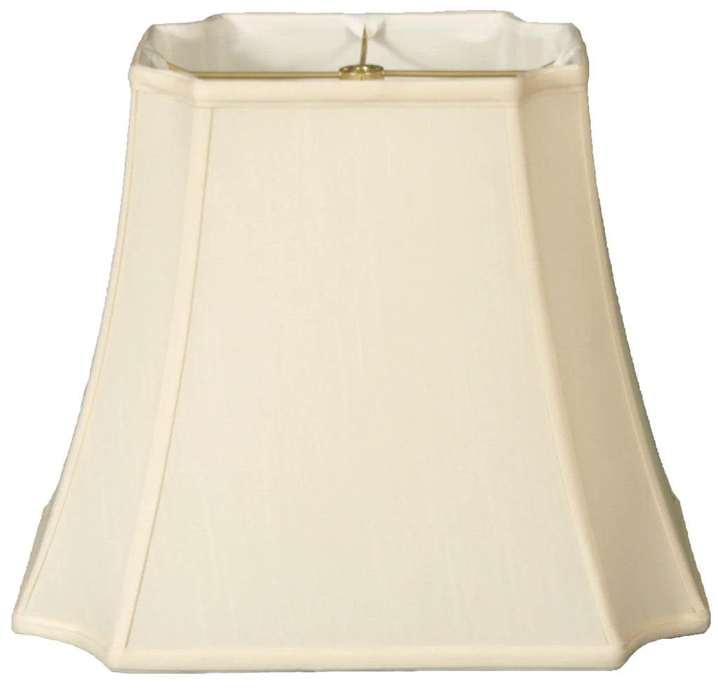 Royal Designs 17" Rectangle Inverted Cut Corners Lamp Sizehade Eggshell