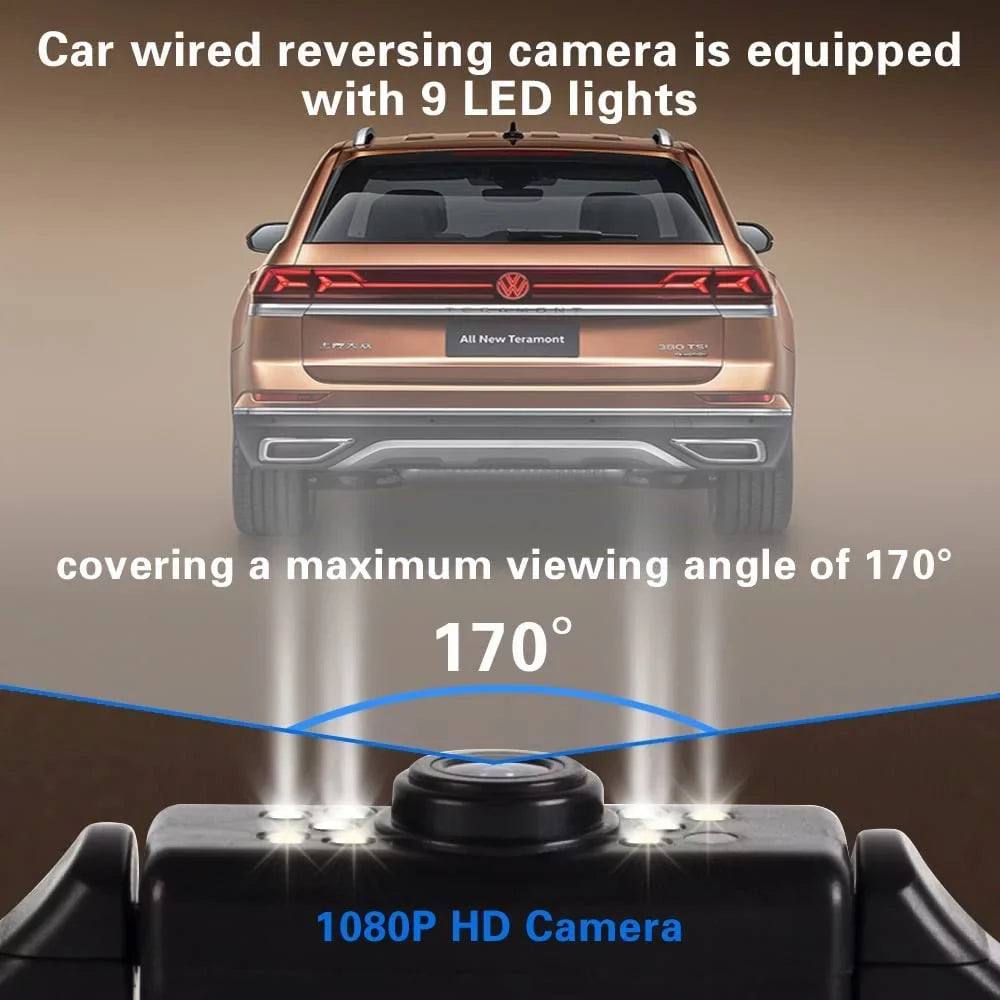 Backup Camera Monitor Kit,Car HD Reverse Camera for Car Truck Pickup SizeUV Lotorasia