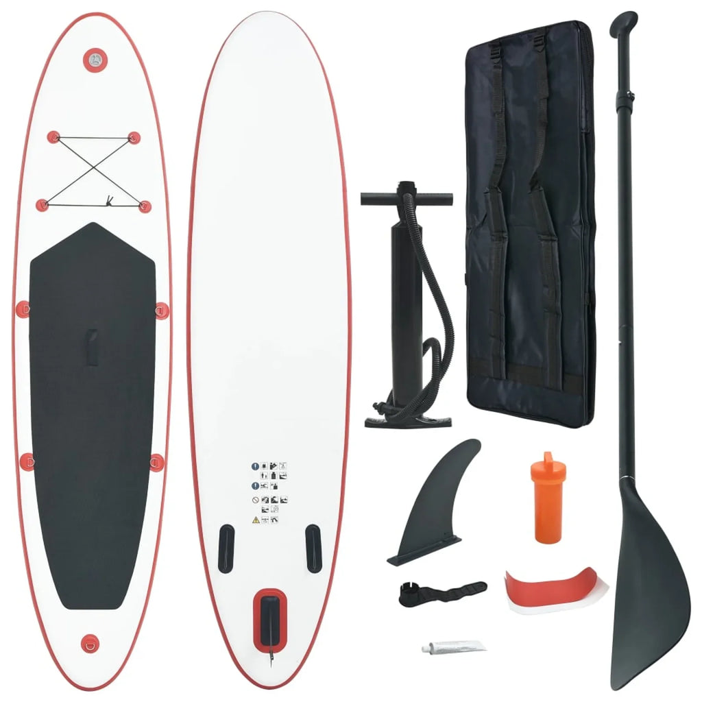 Andoer parcel,Inflatable Red And Sizeet Inflatable Red Paddle Sizeet And Ivory Sizeet Paddle With Aluminum Oar Paddle With Paddle Leash Waterproof - Hand Pump Leash Oar Fin Hand - 153.5" X