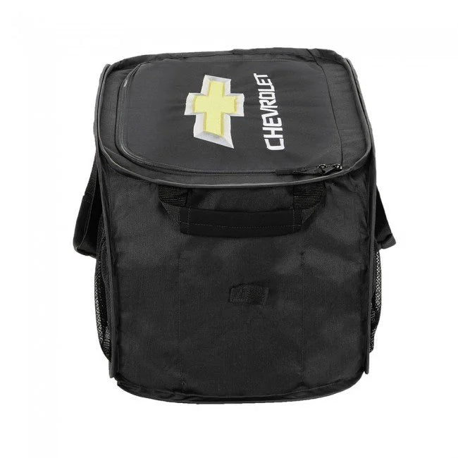 Chevrolet Gold Bowtie Pop Up Trunk Organizer - Black