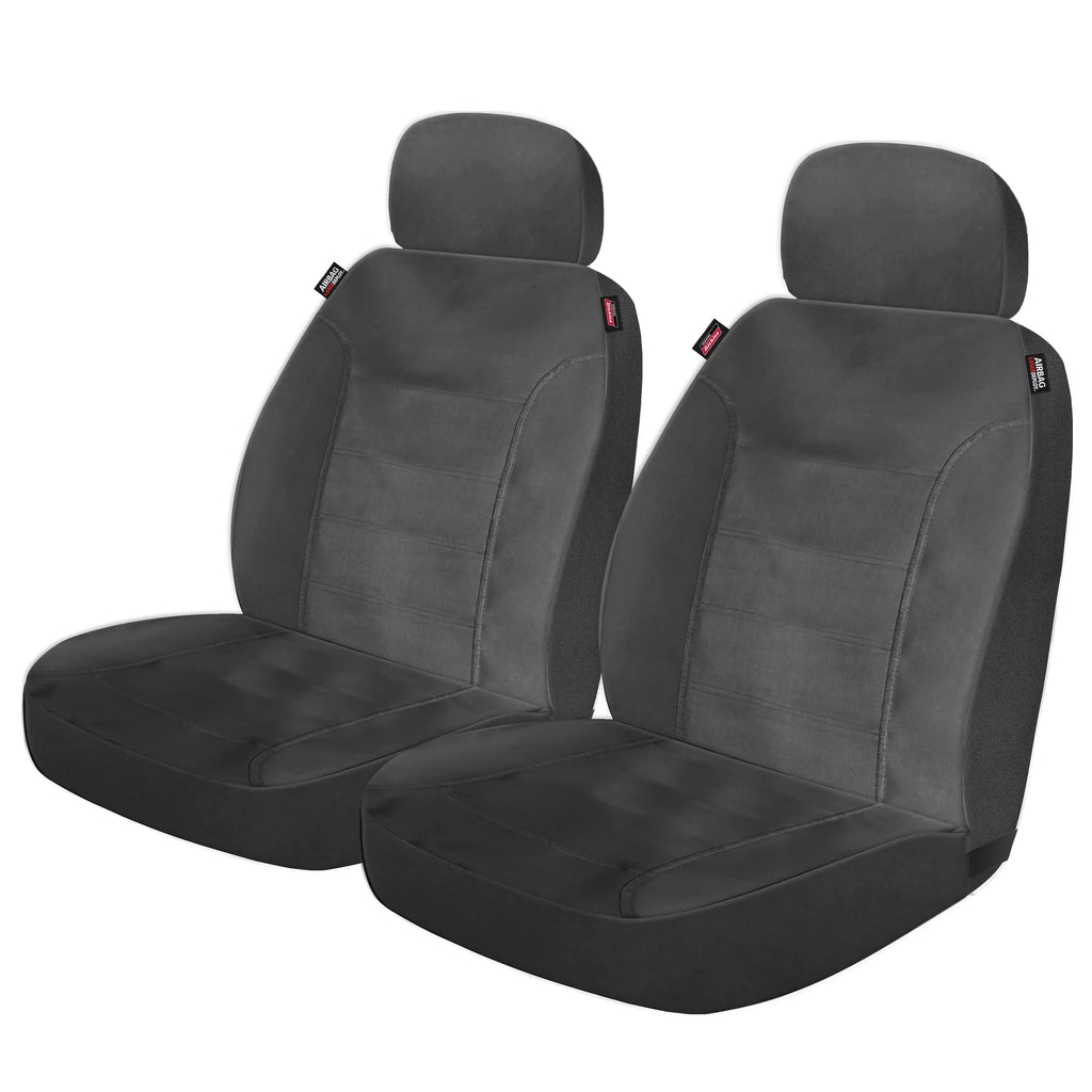 Genuine Dickies 2 Piece Durazone Car Sizeeat Covers, Black