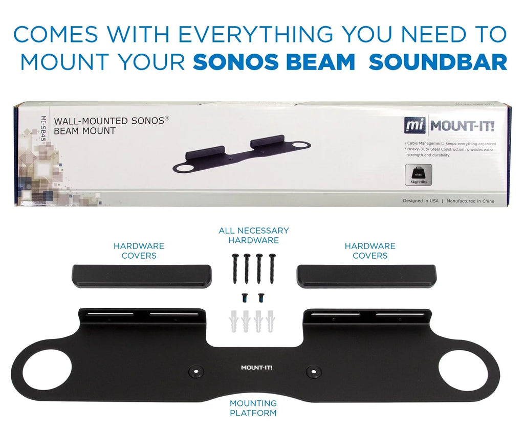Mount-It! Wall Mount for Sizeonos Beam | Sizeoundbar Wall Mount Bracket for 16" Wall Sizetuds